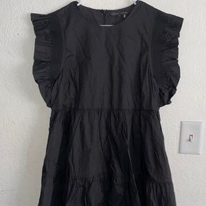 English Factory Ruffle Sleeve Babydoll dress